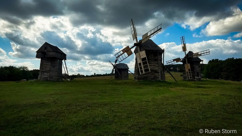 Traditionelle Windmühlen